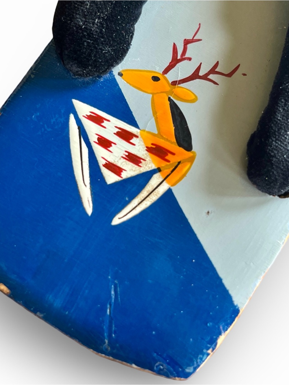 Vintage 1940s 1950s Japanese Wooden Geta Sandals Hand Painted Child Size “As Is” - Picture 2 of 7